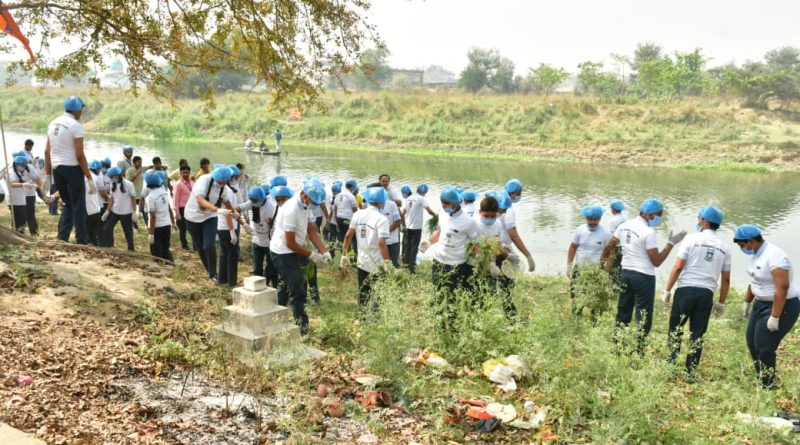 अखिल भारतीय विद्यार्थी परिषद की गतिविधि विकासार्थ विद्यार्थी (SFD) तथा नगरपालिका बस्ती के संयुक्त तत्वावधान में आयोजित कुआनों संरक्षण अभियान
